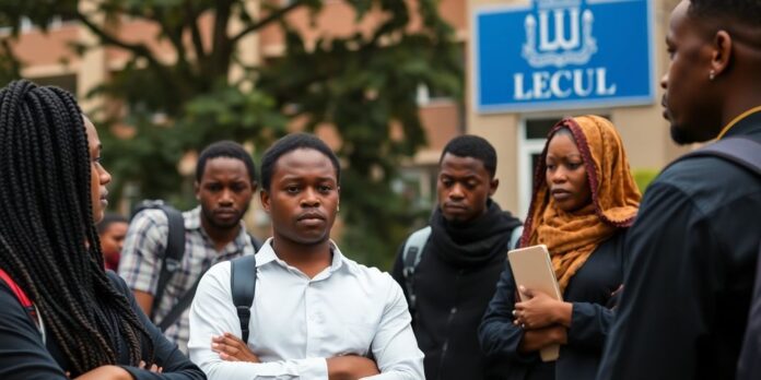 Students on campus engaged in serious discussion about allegations.