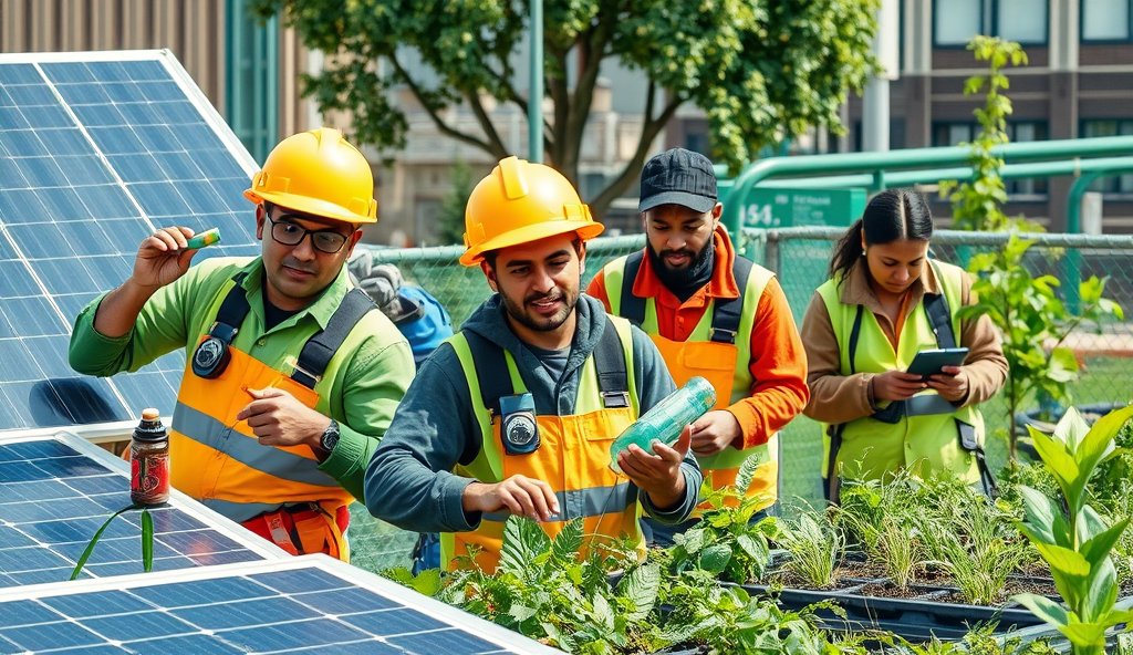 Here is the JSON array with a comprehensive professional well-structured content outline for creating a WordPress website for green jobs in Nigeria: