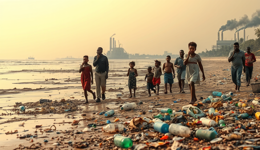 Here is the JSON array with a comprehensive content outline for "Beach Pollution in Nigeria" on WordPress:
