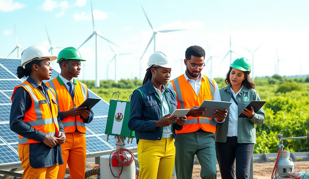 Here is the JSON array with a comprehensive professional well-structured content outline for "Green Jobs in Nigeria" on WordPress: