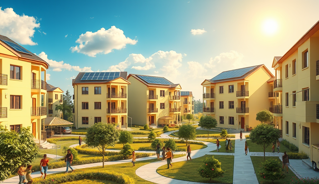 Here is the JSON array with a comprehensive content outline for "Affordable Housing in Nigeria for WordPress":