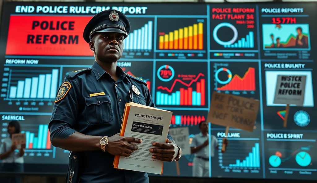 Here is the JSON array with a comprehensive content outline for advocating police reform in Nigeria using WordPress:
