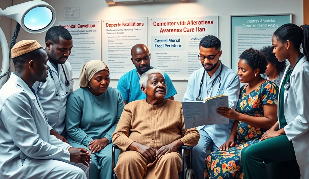 Here is the JSON array with a comprehensive content outline for creating a WordPress blog about dementia awareness in Nigeria: