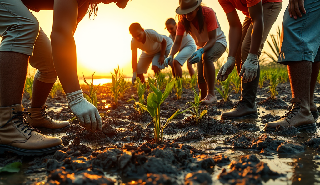 Here is the JSON array with a comprehensive content outline for creating a WordPress blog about mangrove restoration in Nigeria:
