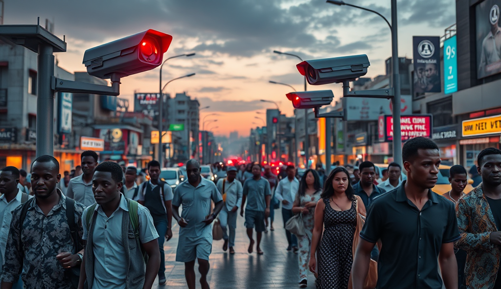 Here is the JSON array with a comprehensive content outline for "Urban Crime Cameras in Nigeria for WordPress":