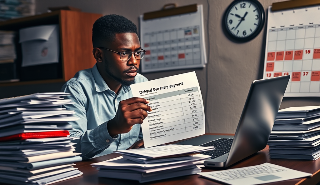 Here is the JSON array with a comprehensive professional well-structured content outline for "Bursary Delays in Nigeria" on WordPress: