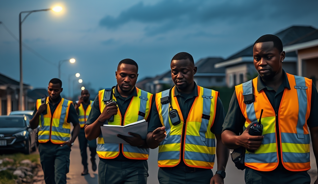 Here is the JSON array with a comprehensive content outline for "gwagwalada security-patrol-tips" on WordPress targeting Nigerian residents:
